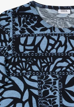 Shirt met patchworkprint