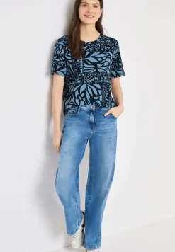 Shirt met patchworkprint