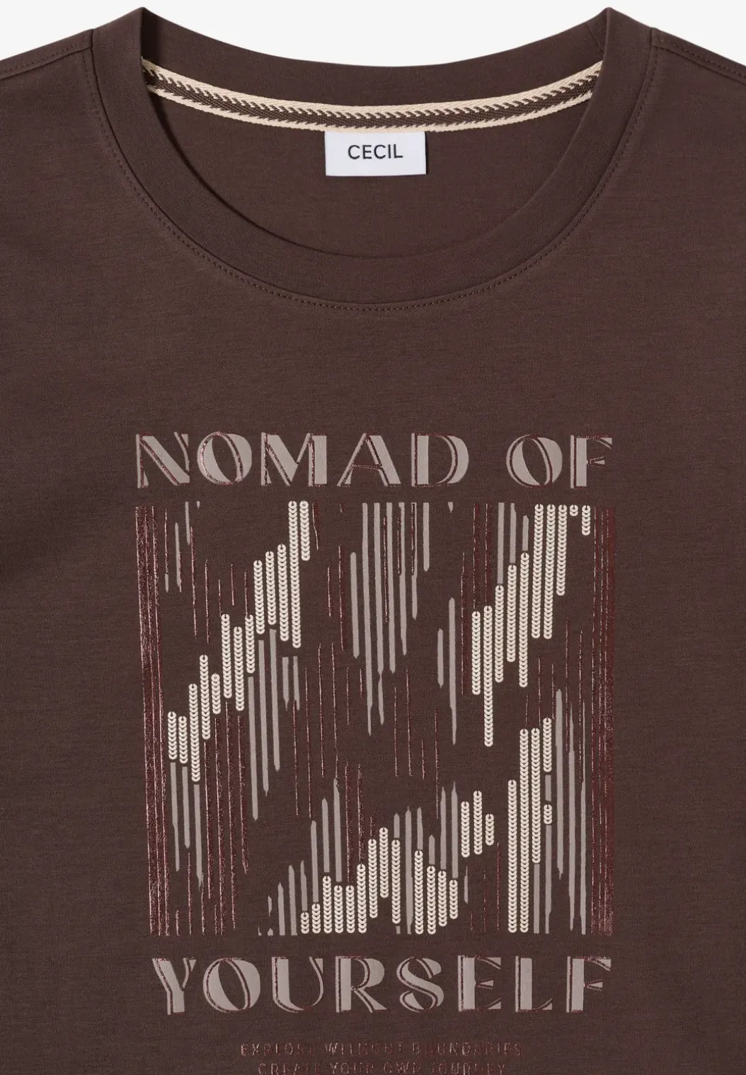 Shirt met print aan de voorkant