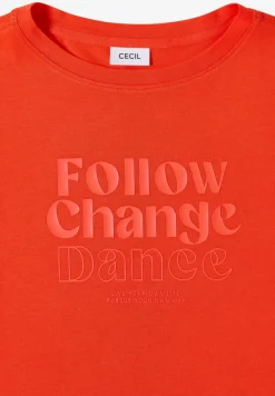 Shirt met print aan de voorkant