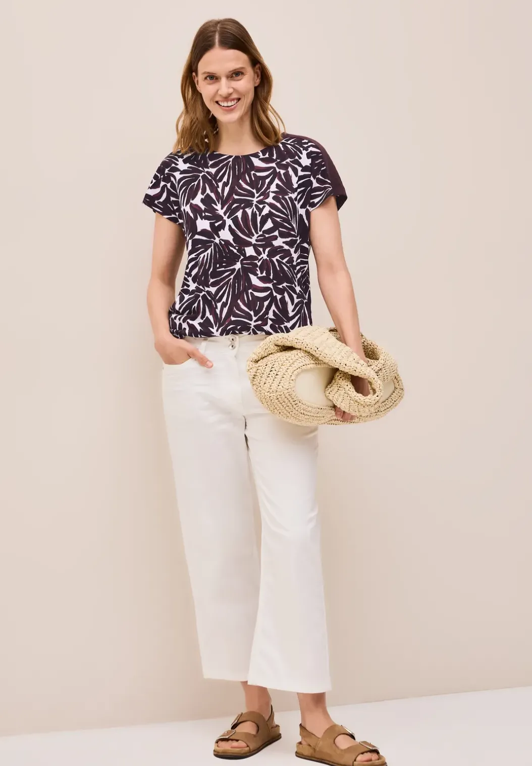 Shirt met print en details