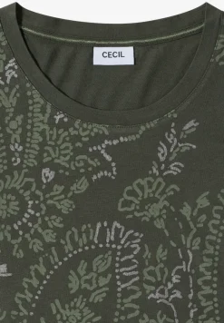 Shirt met ronde hals en frontprint