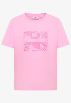 Shirt met ronde hals en frontprint