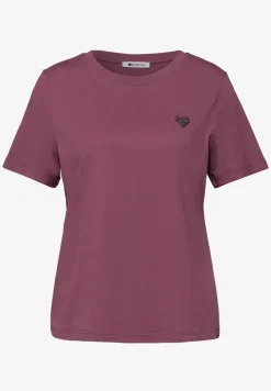 Shirt met ronde hals en hartdetail