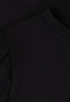 Shirt met ronde hals en kanten mouwen