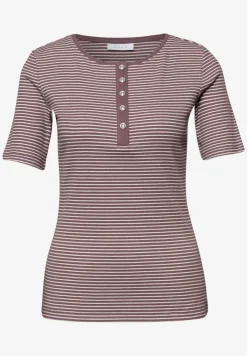 Shirt met ronde hals en knopen