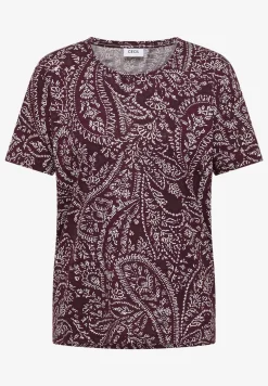 Shirt met ronde hals en minimale opdruk