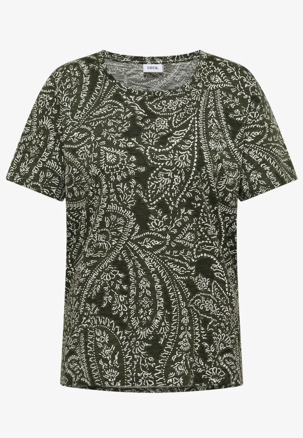 Shirt met ronde hals en minimale opdruk