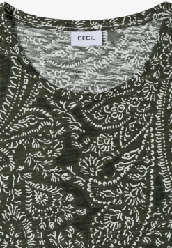 Shirt met ronde hals en minimale opdruk
