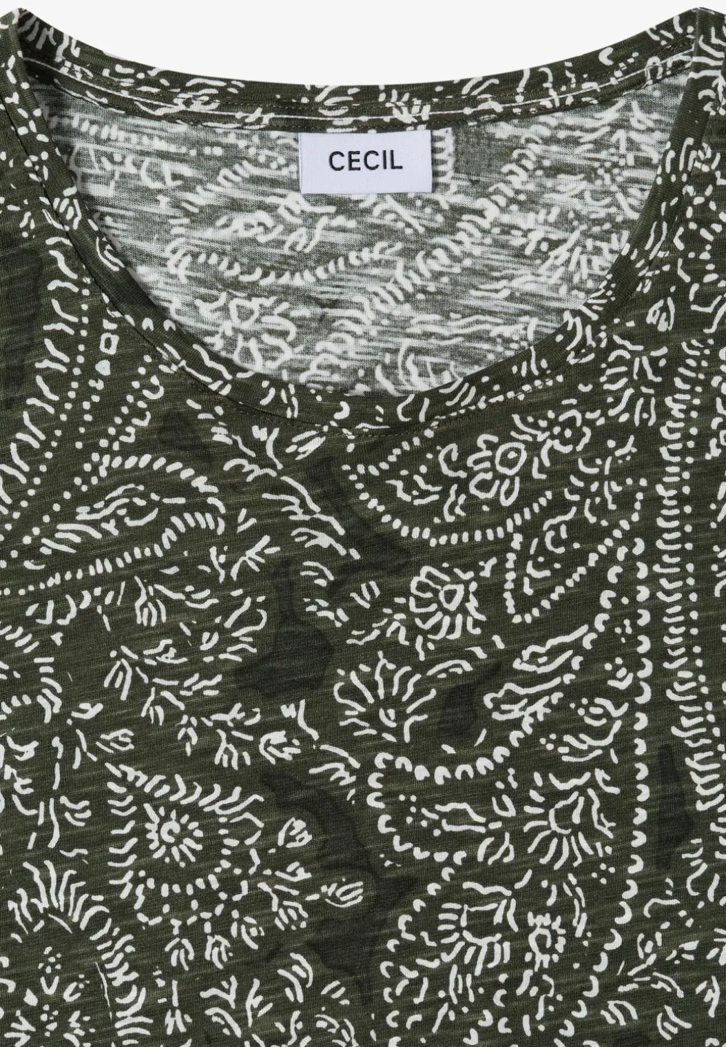 Shirt met ronde hals en minimale opdruk