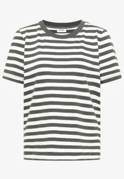 Shirt met ronde hals en strepen