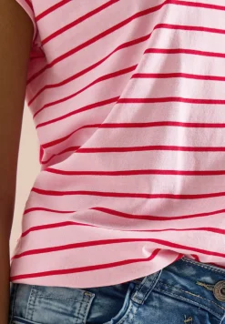 Shirt met ronde hals en strepen