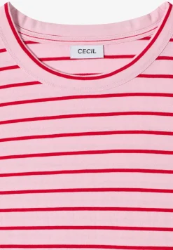 Shirt met ronde hals en strepen