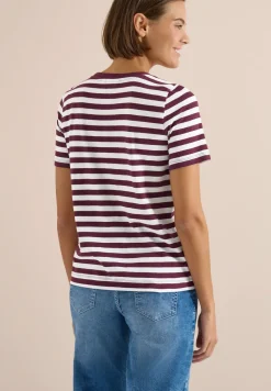Shirt met ronde hals en strepen