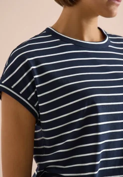 Shirt met ronde hals en strepen