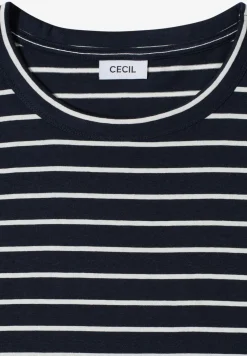 Shirt met ronde hals en strepen