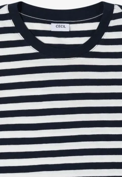 Shirt met ronde hals en strepen
