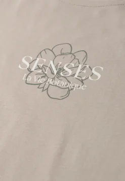Shirt met ronde hals en Wording Artwork