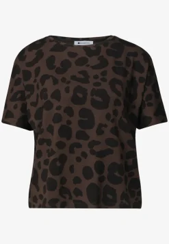 Shirt met ronde hals en zebraprint