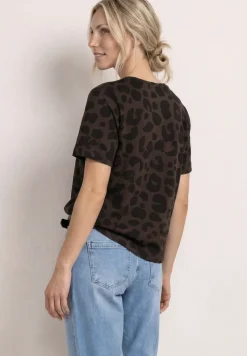 Shirt met ronde hals en zebraprint