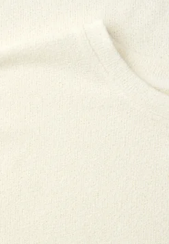 Shirt met ronde hals in gebreide look