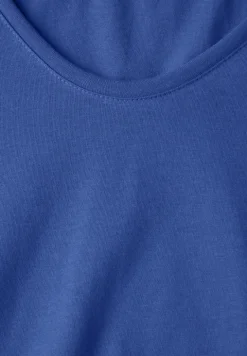 Shirt met ronde V-hals