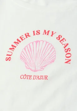 Shirt met schelpenprint