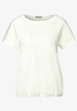 Shirt met schouderdetail