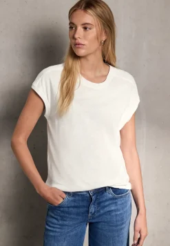 Shirt met schouderdetail