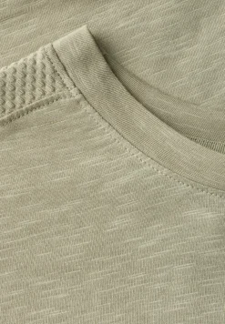 Shirt met schouderdetail