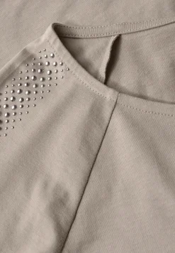 Shirt met schouderdetail