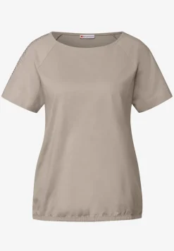 Shirt met schouderdetail