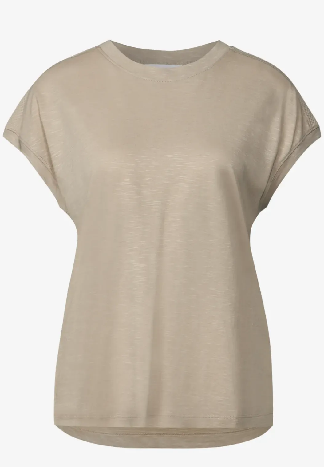 Shirt met schouderdetail