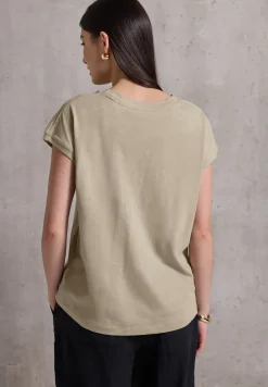Shirt met schouderdetail