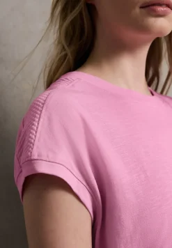Shirt met schouderdetail