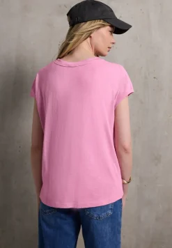 Shirt met schouderdetail