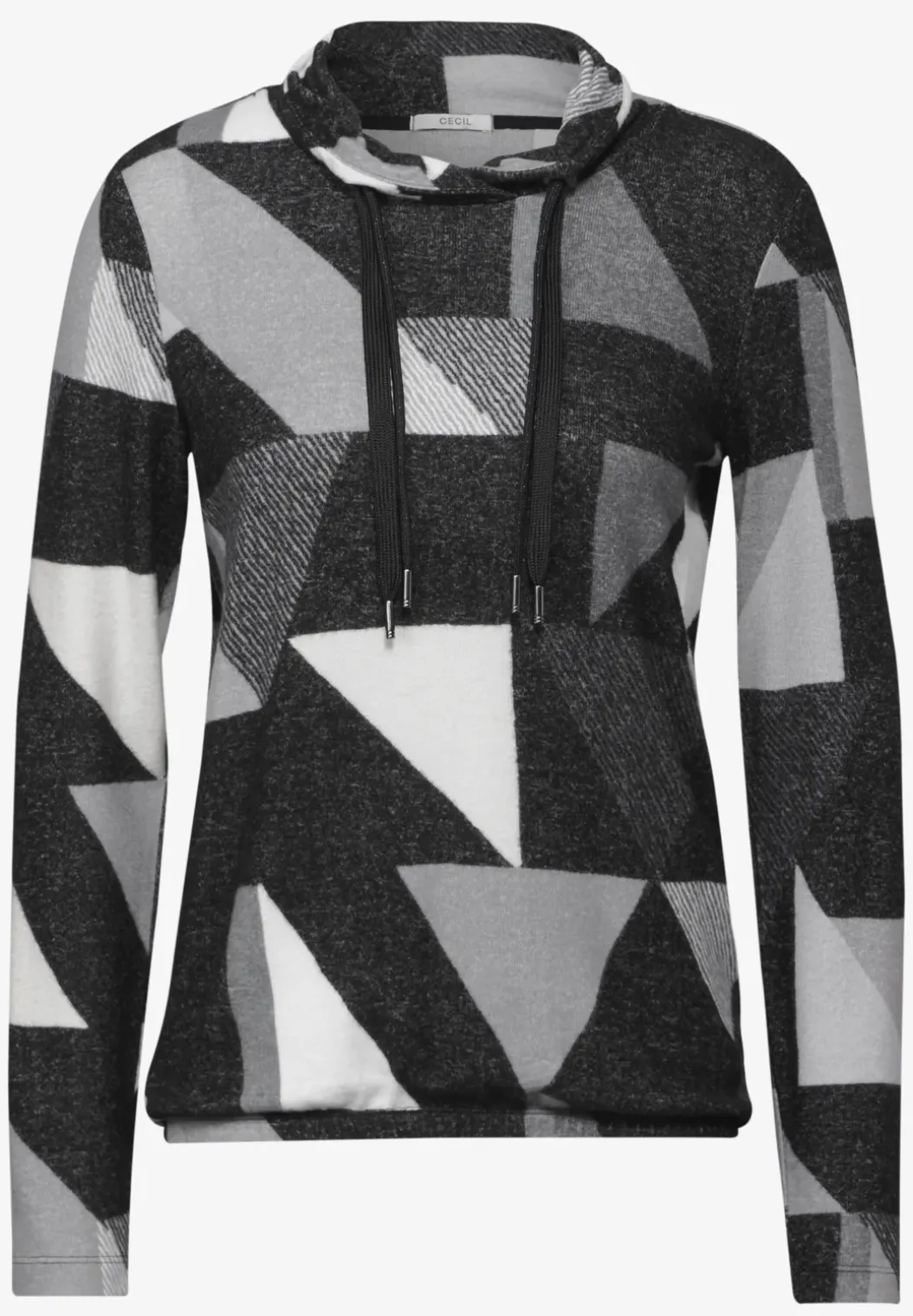 Shirt met sjaalkraag