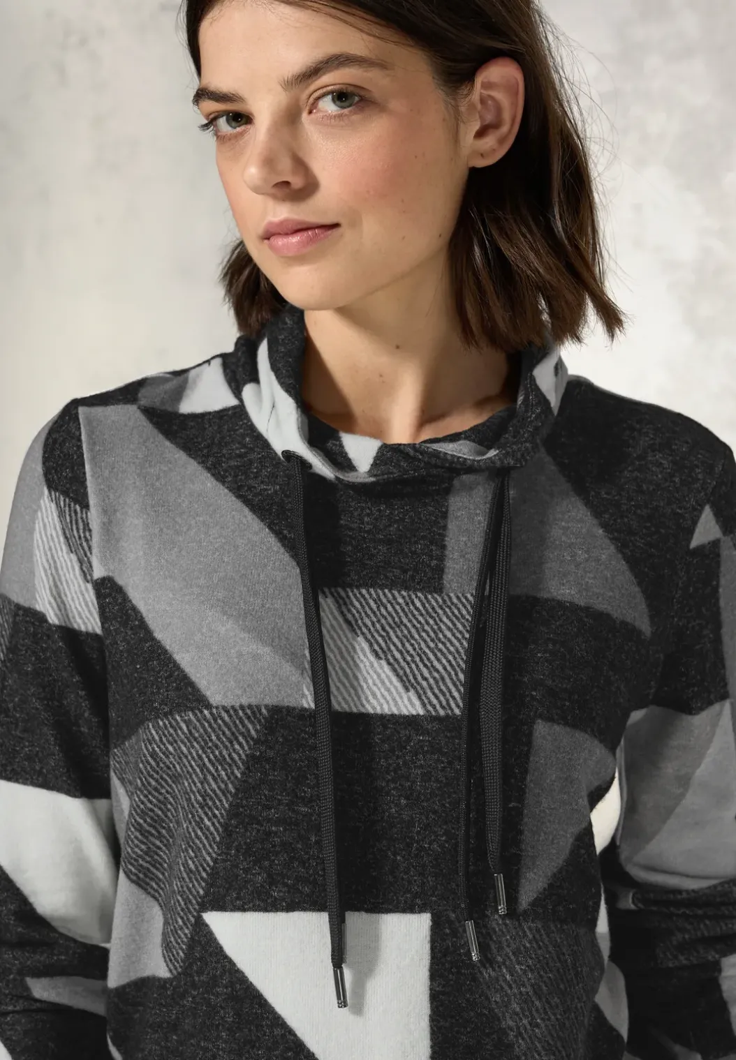 Shirt met sjaalkraag