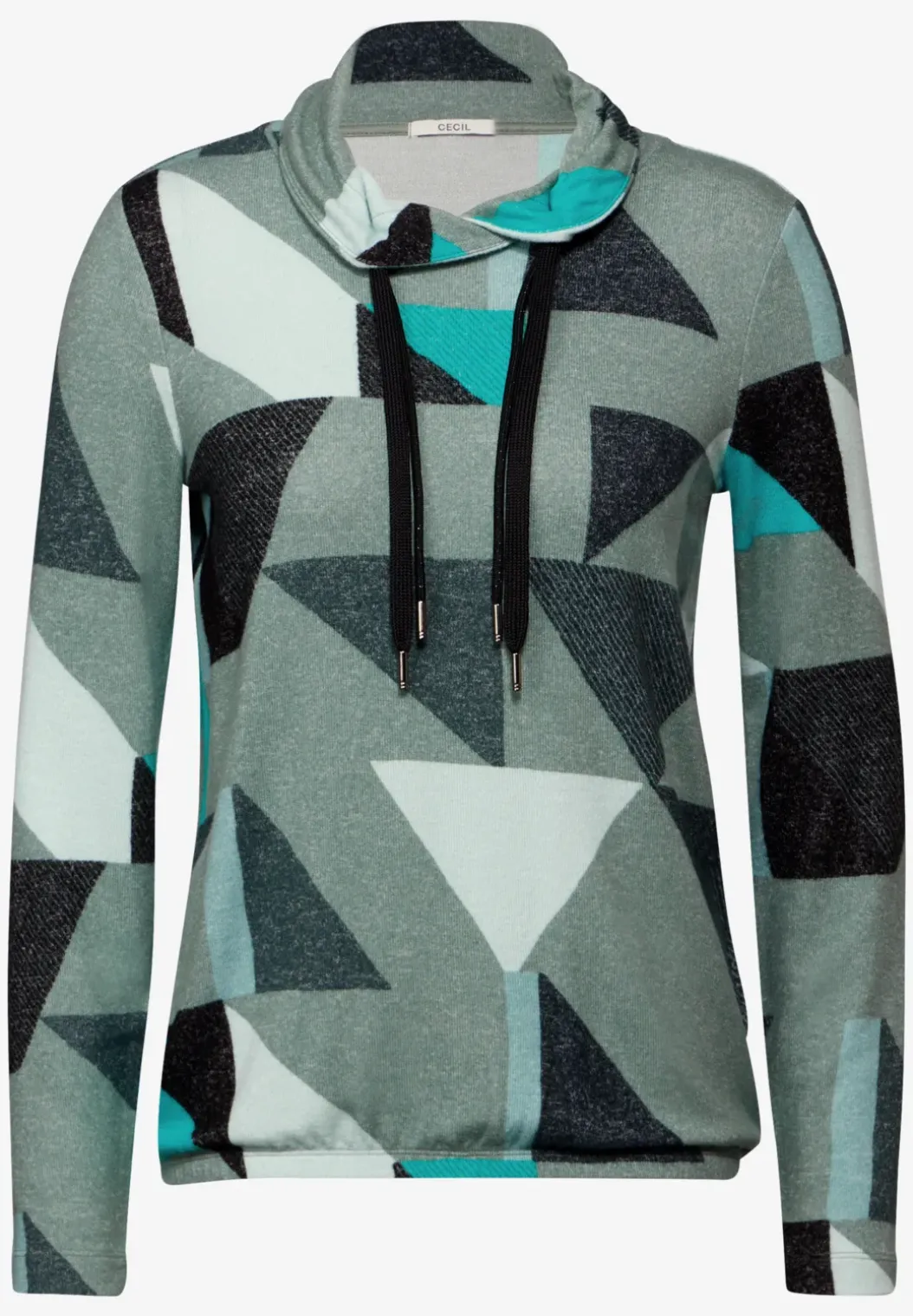Shirt met sjaalkraag