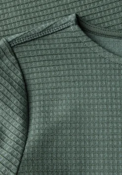 Shirt met structuur en knopen
