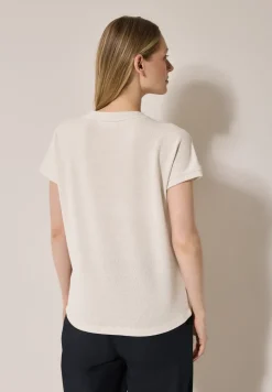 Shirt met structuur en knopen