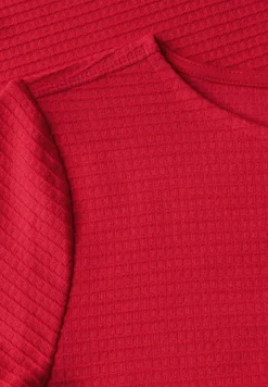 Shirt met structuur en knopen