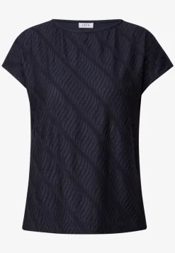 Shirt met structuurmix