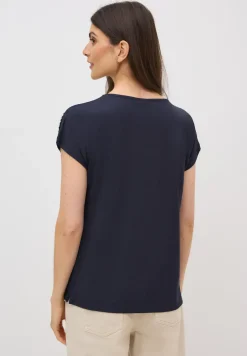 Shirt met structuurmix