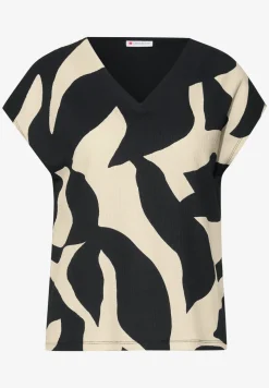 Shirt met structuurmix