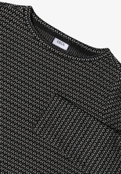 Shirt met structuur, tweekleurig