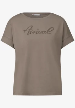 Shirt met tekstborduring