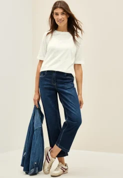 Shirt met ton-sur-ton print