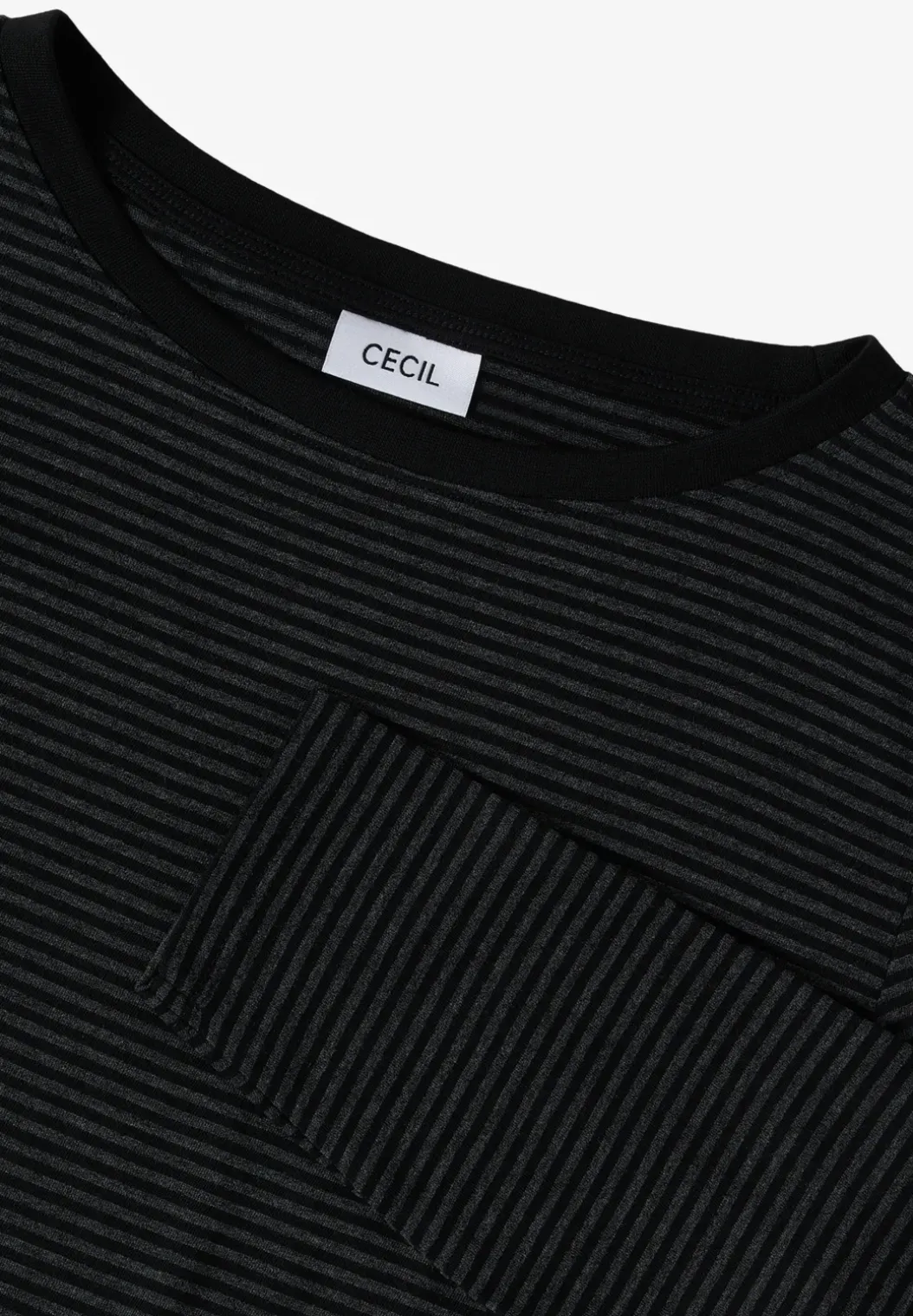 Shirt met ton-sur-ton strepen