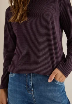 Shirt met ton-sur-ton strepen